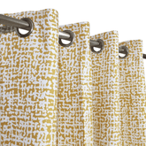 Duck Cotton Curtain - Abstract Yellow
