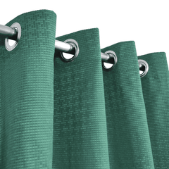 Jacquard Curtains - Pine Green