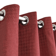 Jacquard Curtains - Red