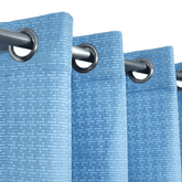 Jacquard Curtains - Sky Blue