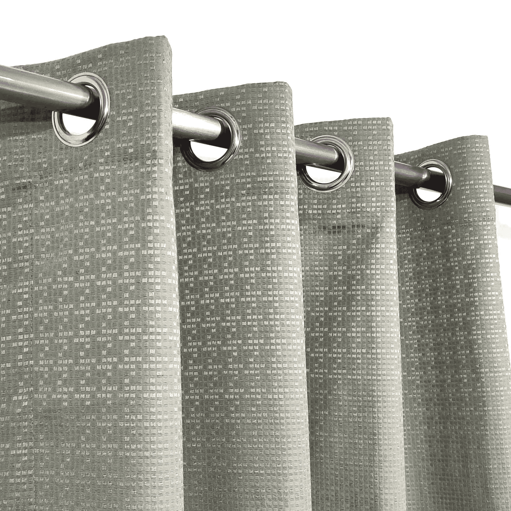 Jacquard Curtain Muted Green 1