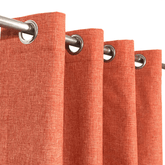 Premium Jute Curtains - Coral