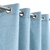 Premium Jute Curtains - Sky Blue