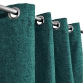 Premium Jute Curtains - Teal Green