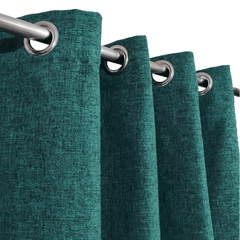 Premium Jute Curtains - Teal Green