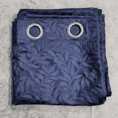 Self Print Thick Shanghai Curtain - Blue 4