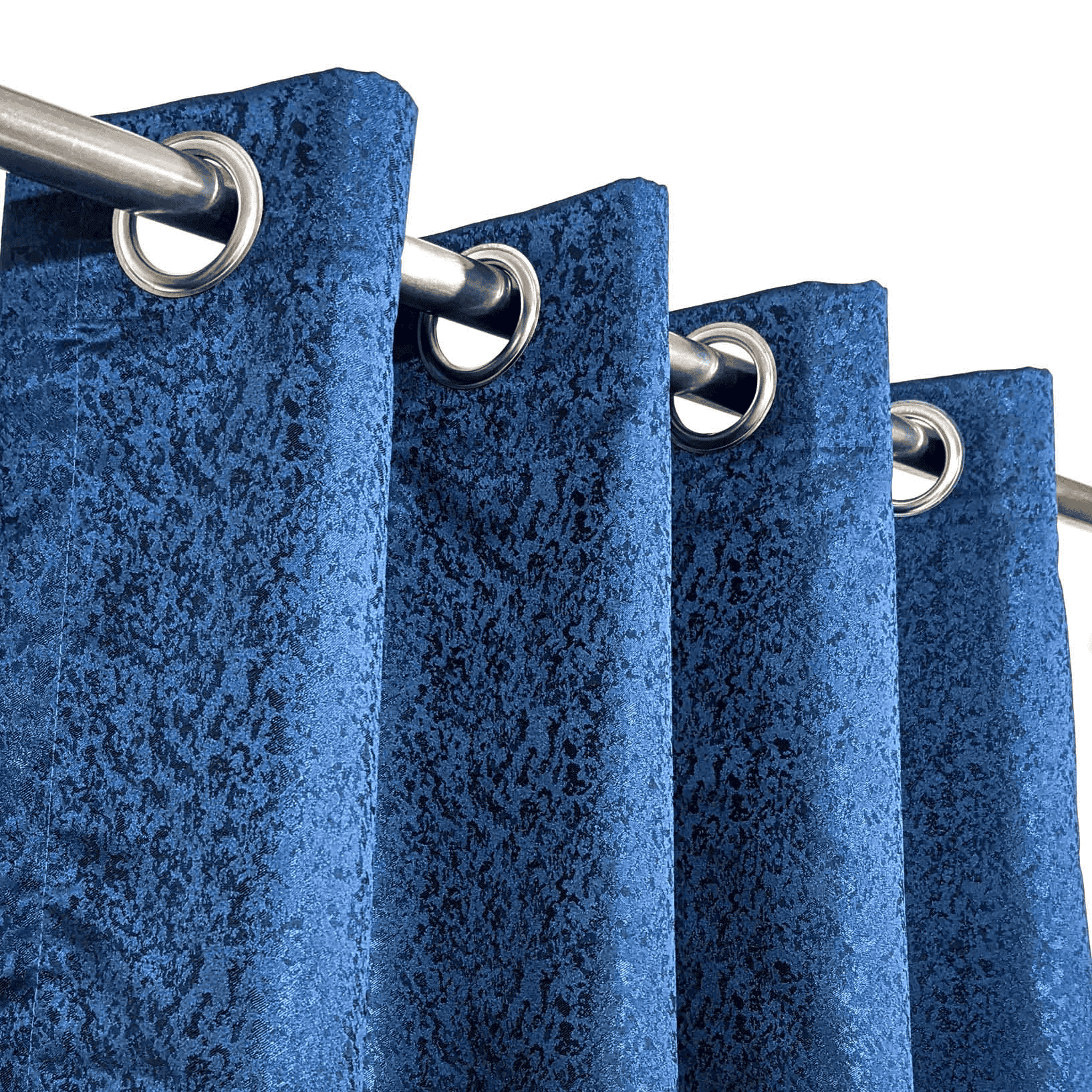 Self Print Thick Shanghai Curtain - Blue 5