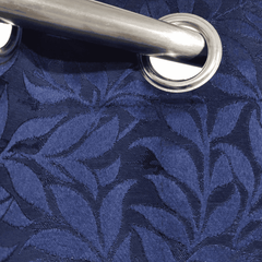Self Print Thick Shanghai Curtain - Blue
