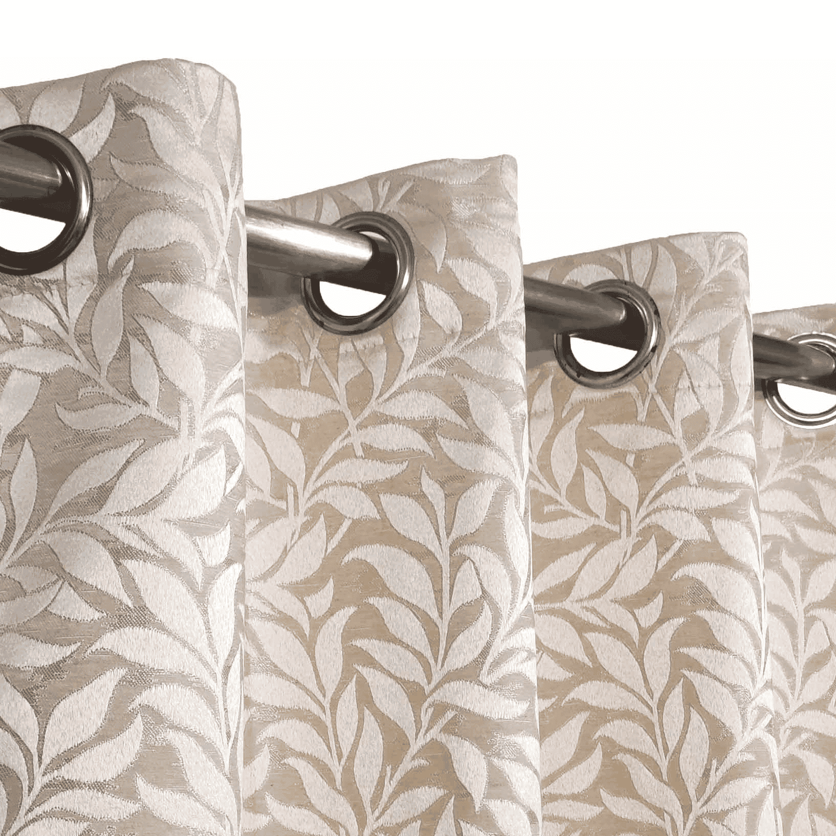 Self Print Thick Shanghai Curtain - Cream 3