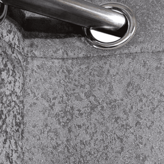 Self Print Thick Shanghai Curtain - Grey 3-1