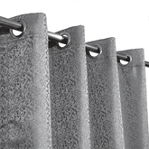 Self Print Thick Shanghai Curtain - Grey 3