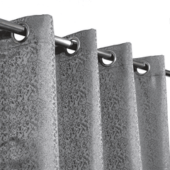 Self Print Thick Shanghai Curtain - Grey 3