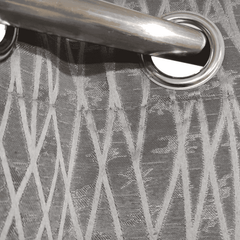 Self Print Thick Shanghai Curtain - Grey 6-2