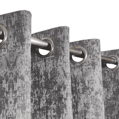 Self Print Thick Shanghai Curtain - Grey 7-1