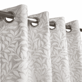 Self Print Thick Shanghai Curtain - Grey White 2