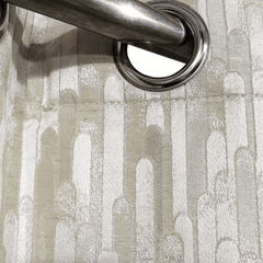 Self Print Thick Shanghai Curtain - Lite Gold 5-1