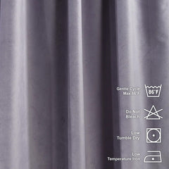 Premium Velvet Curtains For Bedroom - Heather Purple