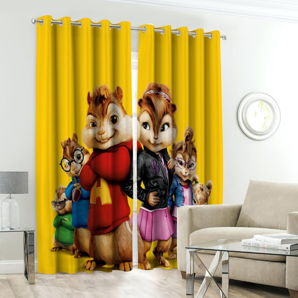 Alvin & Chipmunks Kids Room Curtains