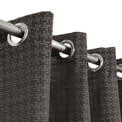 Jacquard Curtains - Dark Brown