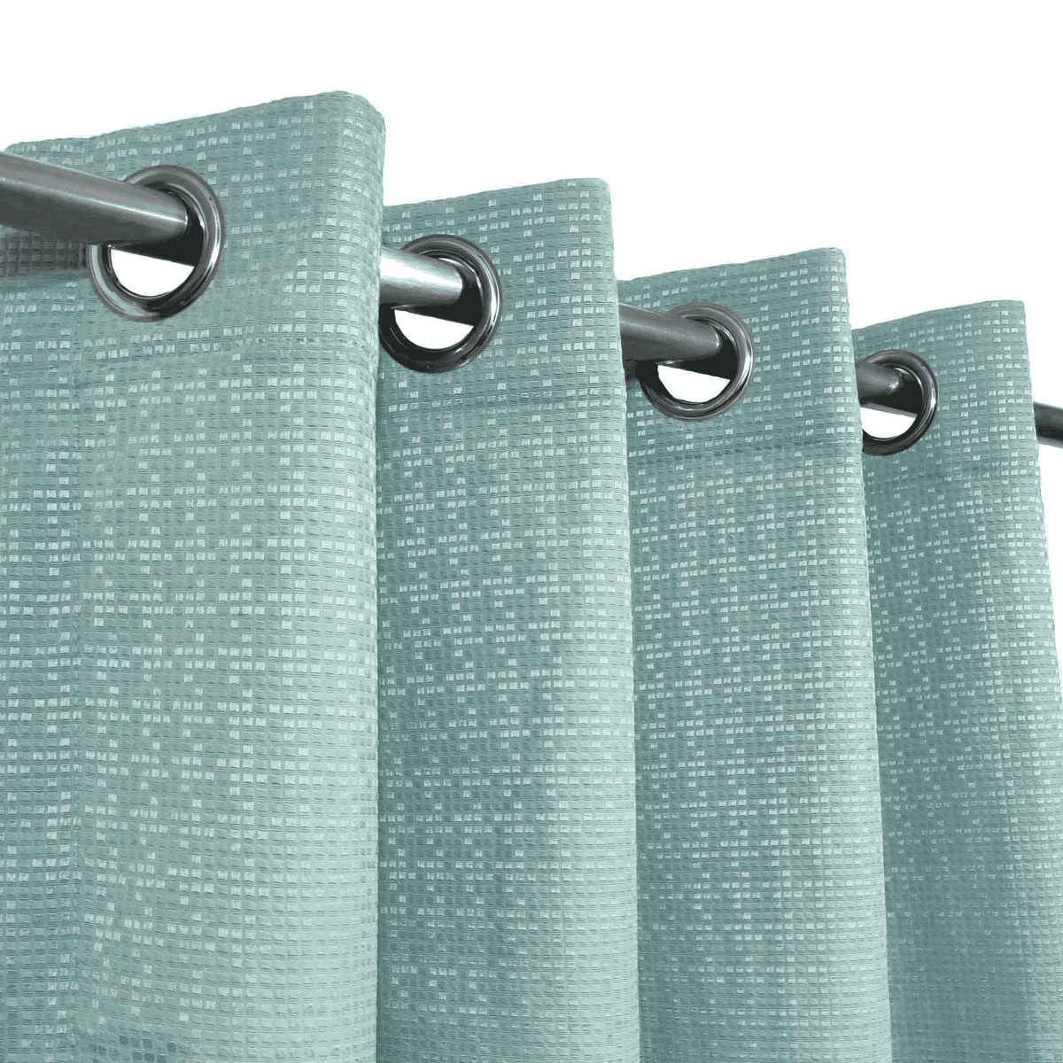 Jacquard Curtains - Greenish Grey