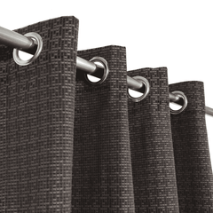 Jacquard Curtains - Dark Brown