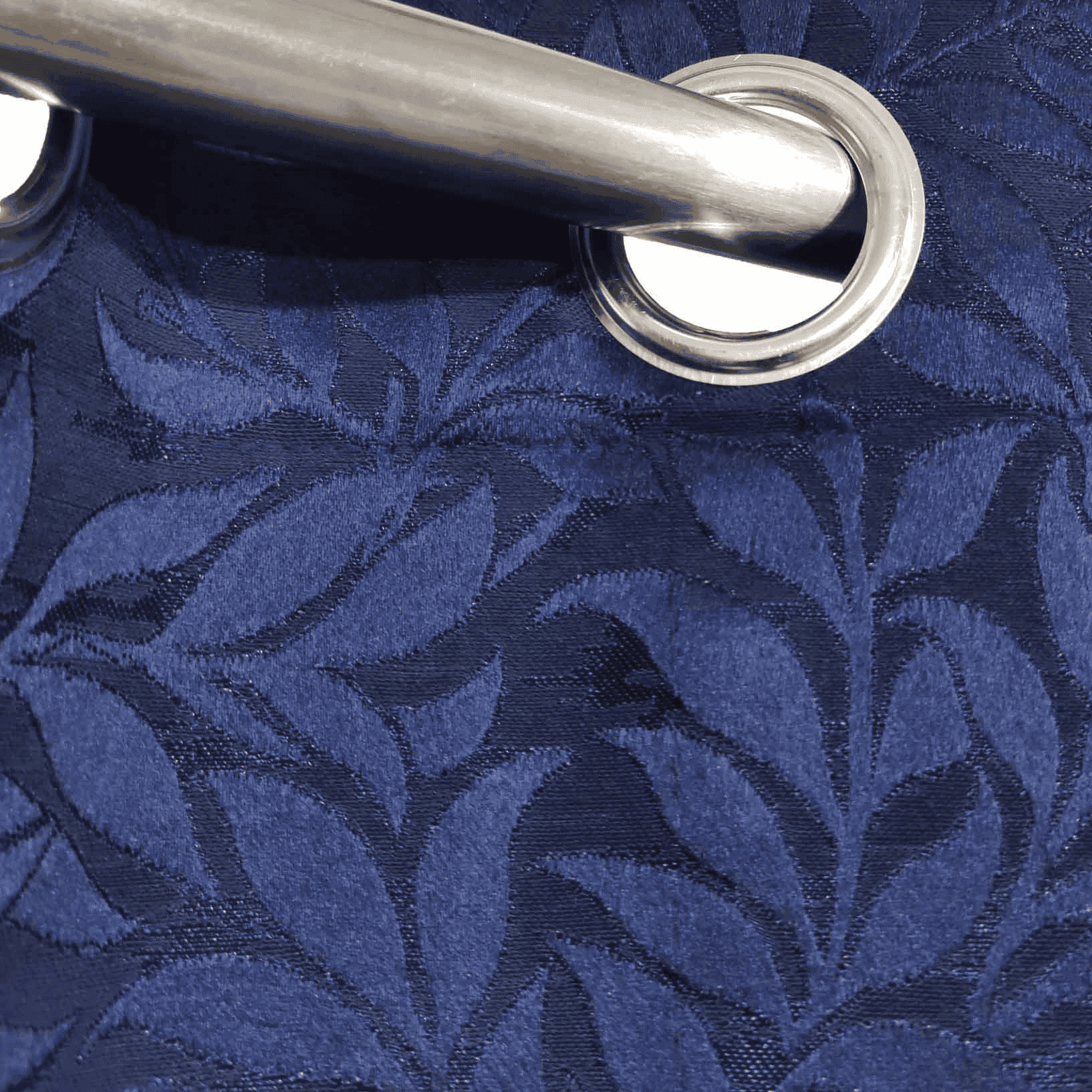 Self Print Thick Shanghai Curtain - Blue