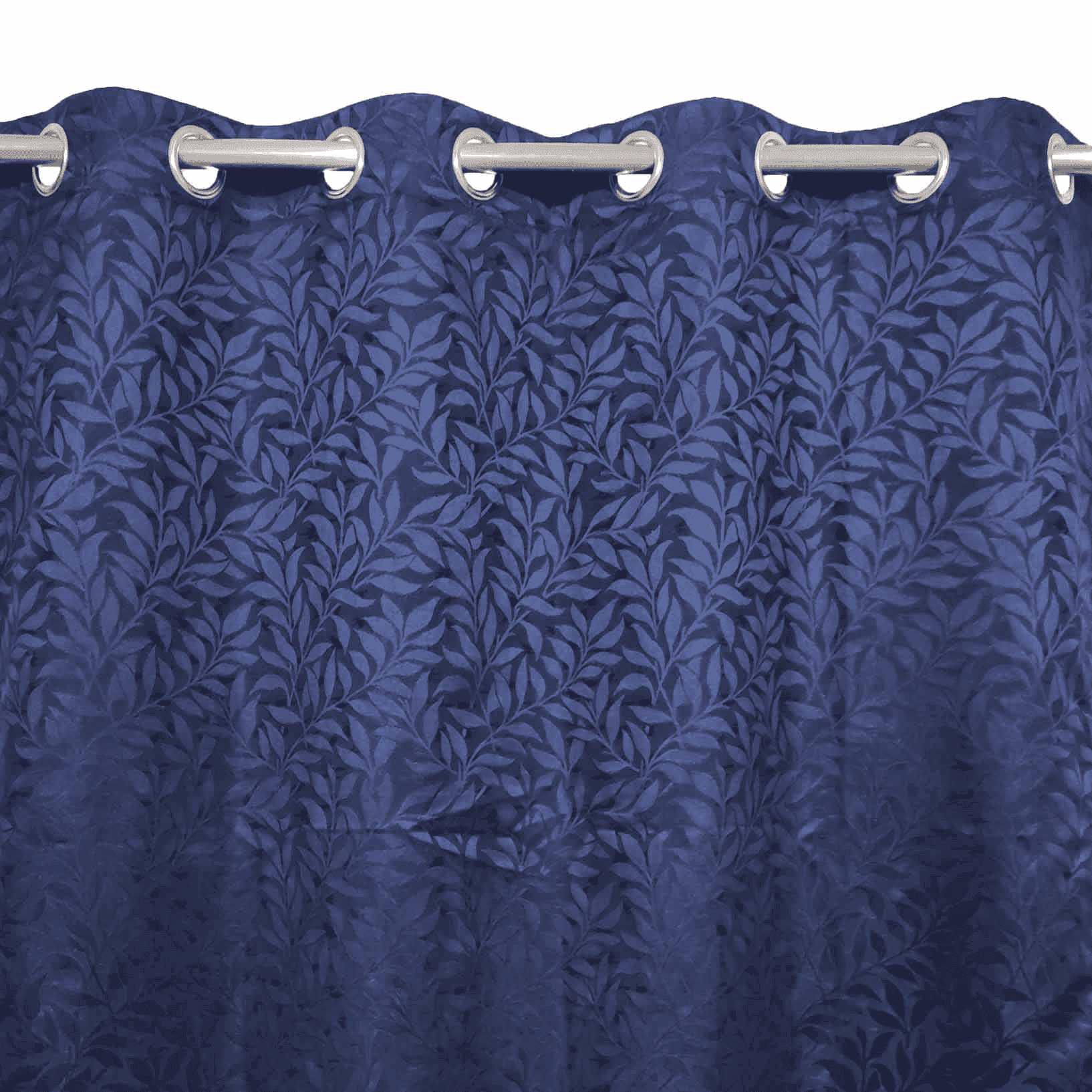 Self Print Thick Shanghai Curtain - Blue 3
