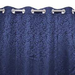 Self Print Thick Shanghai Curtain - Blue 3