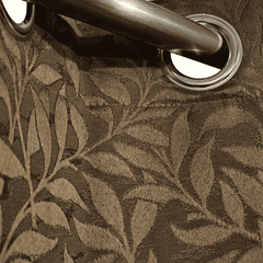 Self Print Thick Shanghai Curtain - Brown 3-2
