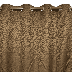 Self Print Thick Shanghai Curtain - Brown 3-3