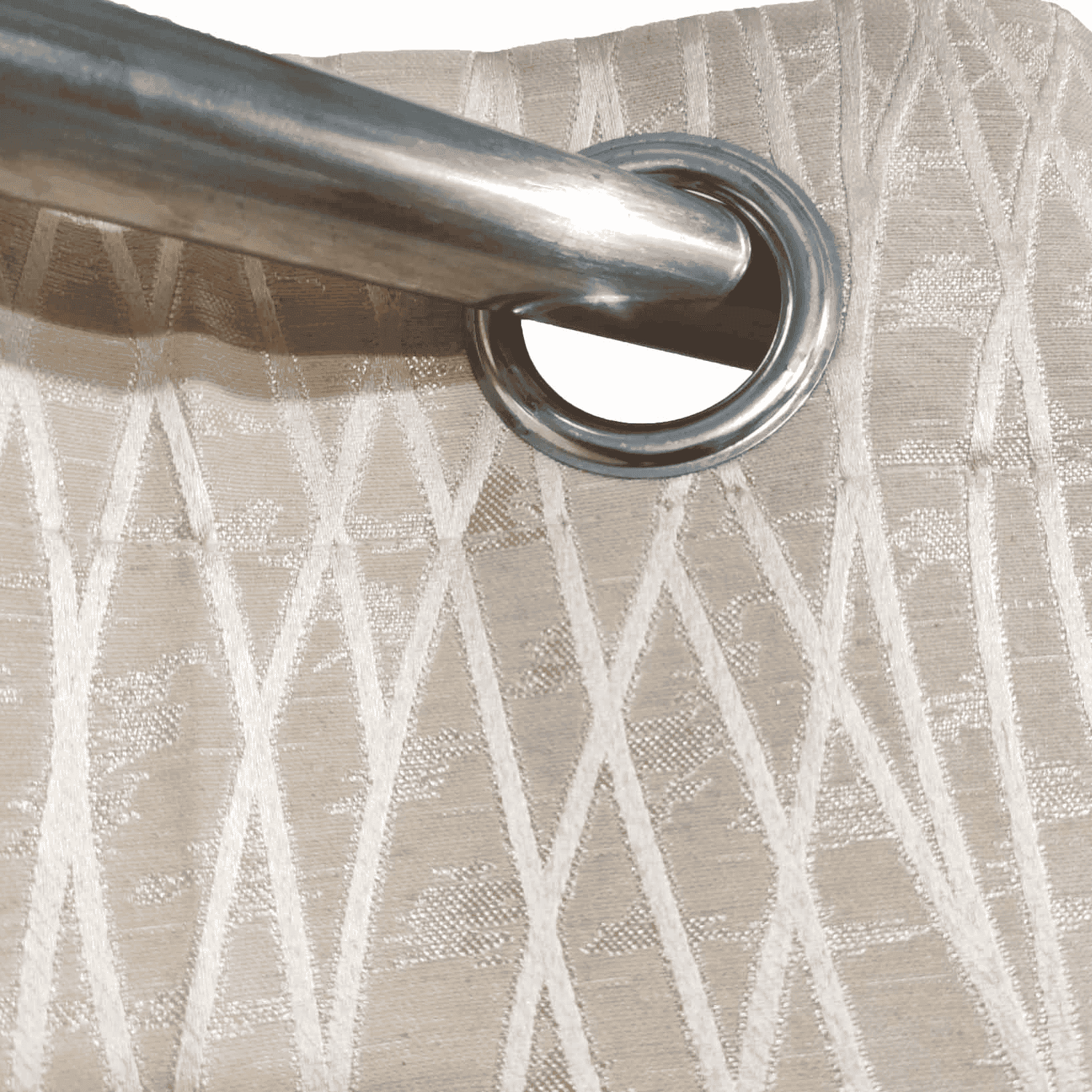 Self Print Thick Shanghai Curtain - Cream 2-2