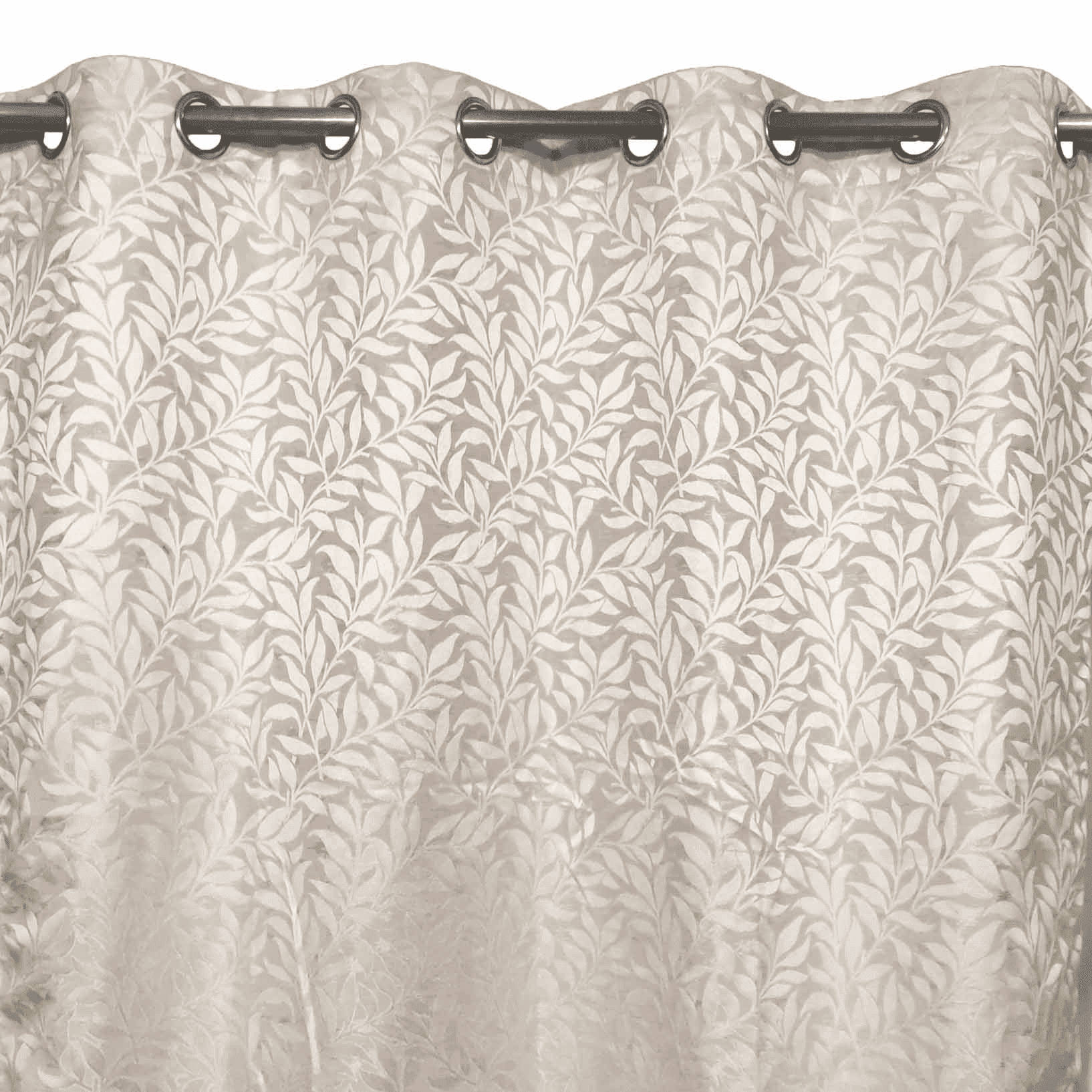 Self Print Thick Shanghai Curtain - Cream 3-3