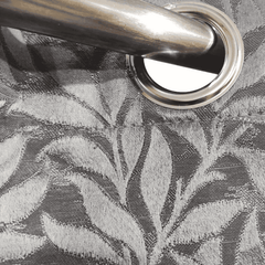Self Print Thick Shanghai Curtain - Grey 1-3