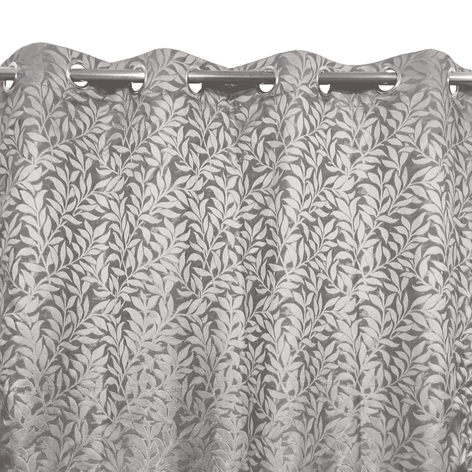 Self Print Thick Shanghai Curtain - Grey 1-4