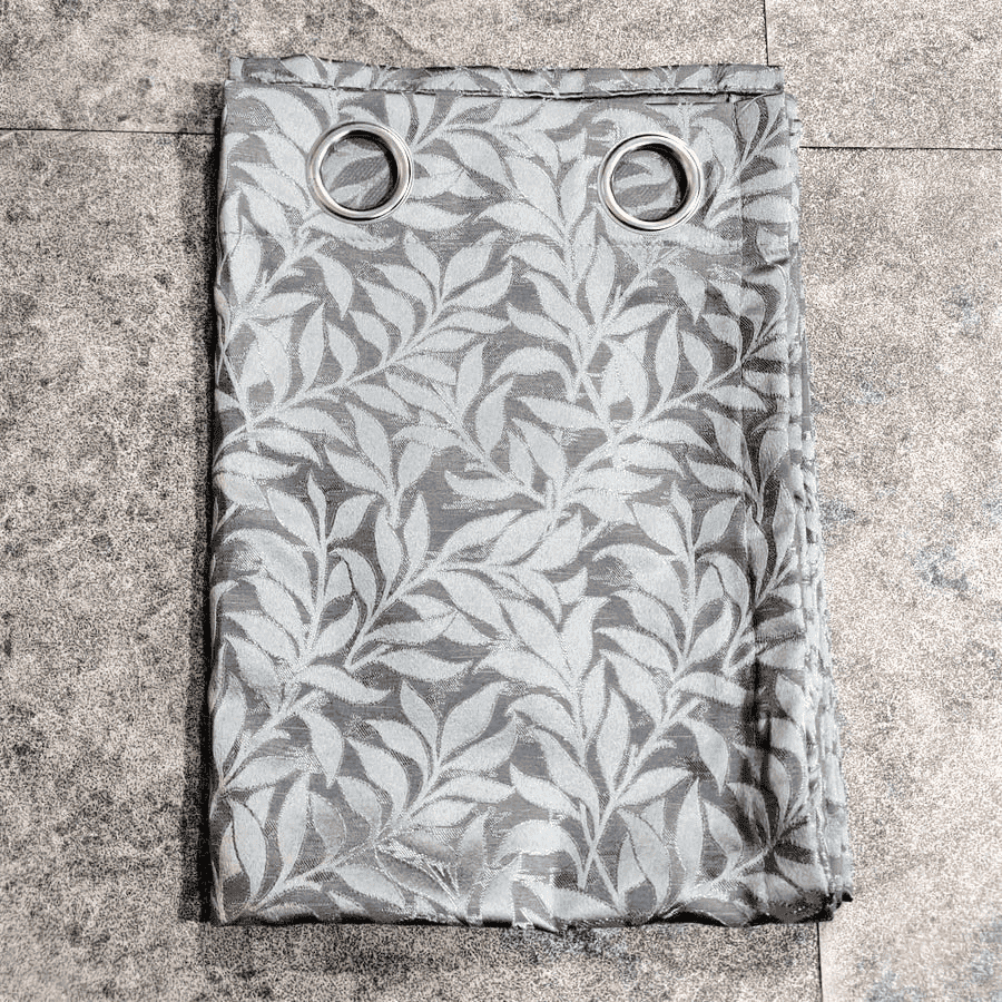 Self Print Thick Shanghai Curtain - Grey 1-5