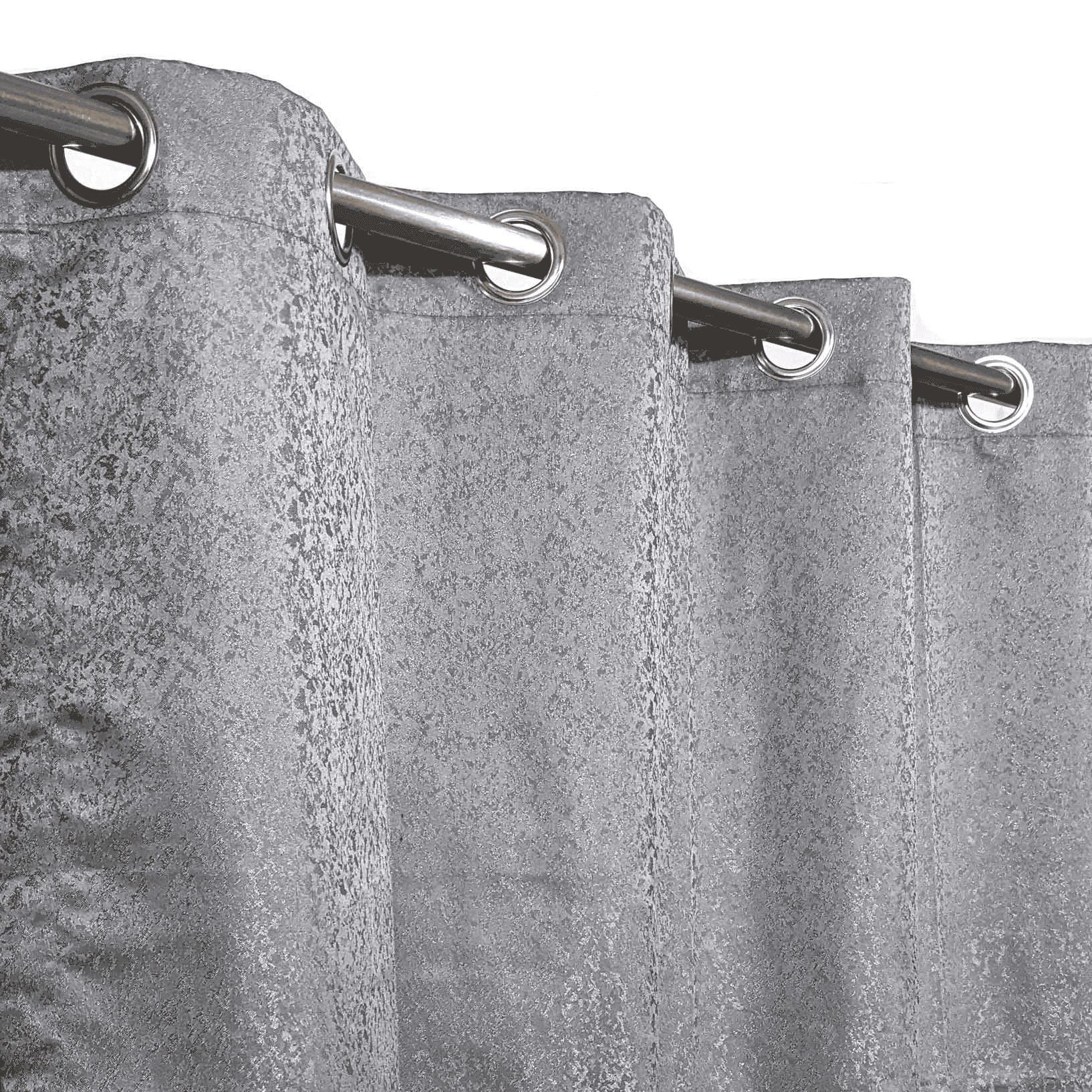 Self Print Thick Shanghai Curtain - Grey 3-2