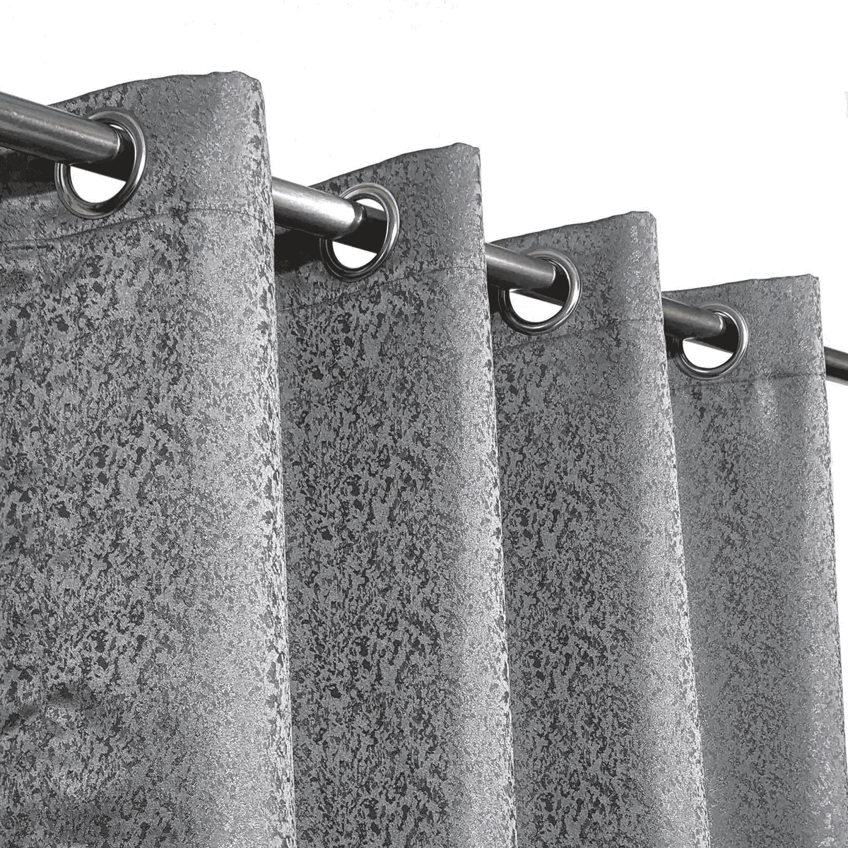 Self Print Thick Shanghai Curtain - Grey 3