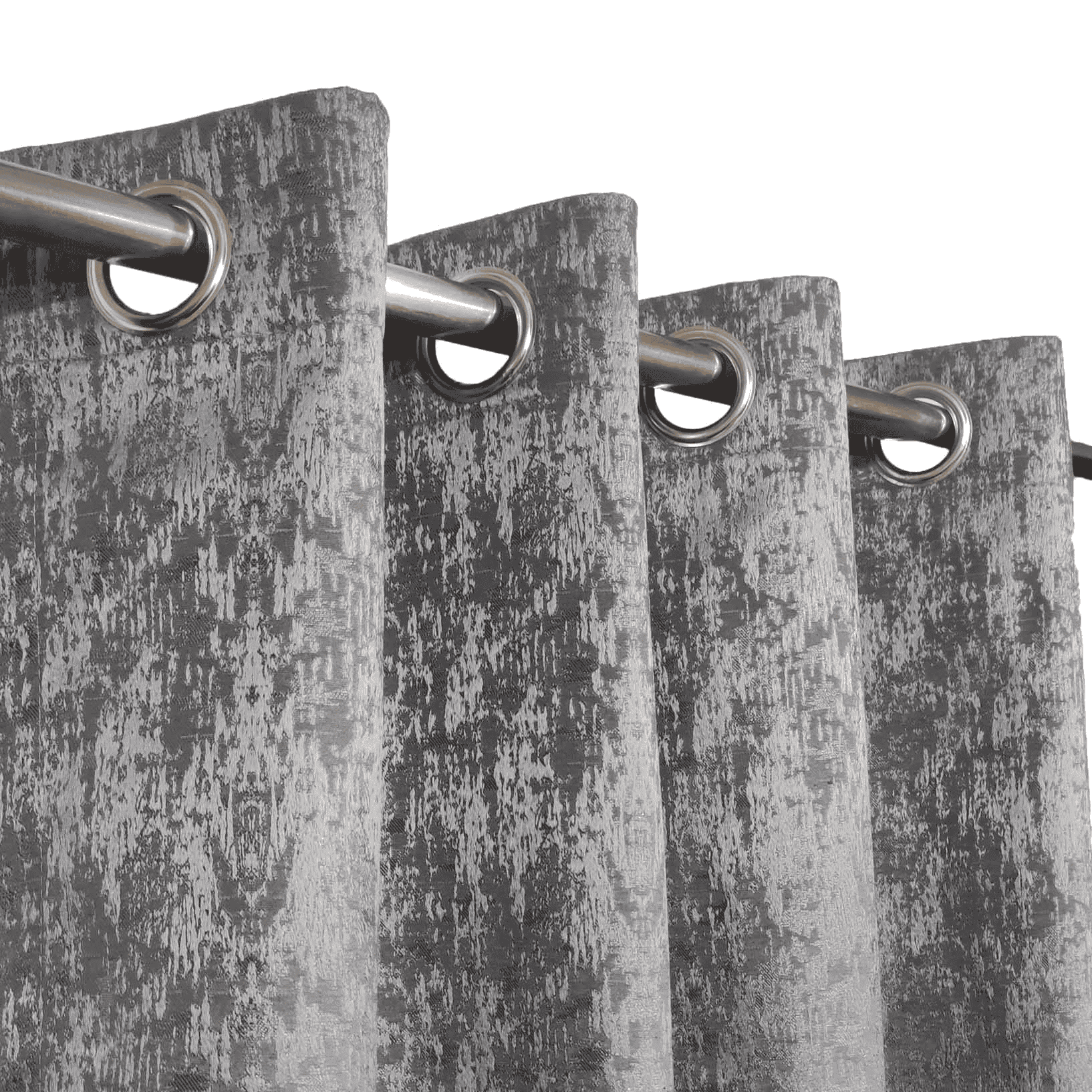 Self Print Thick Shanghai Curtain - Grey 7