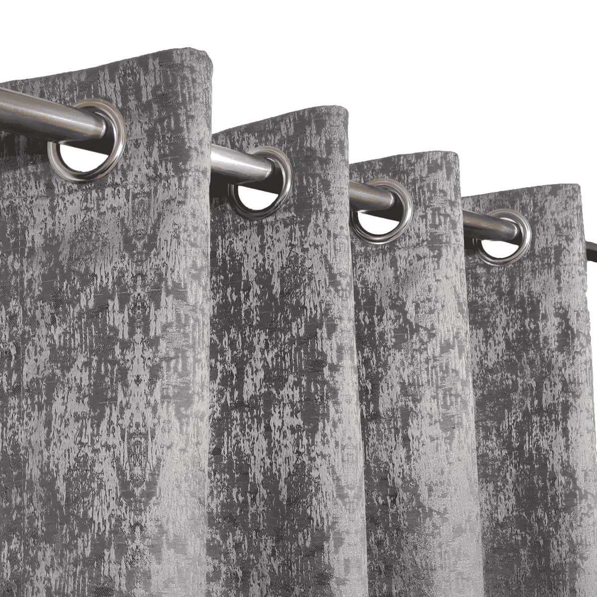 Self Print Thick Shanghai Curtain - Grey 7