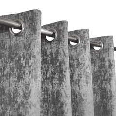 Self Print Thick Shanghai Curtain - Grey 7