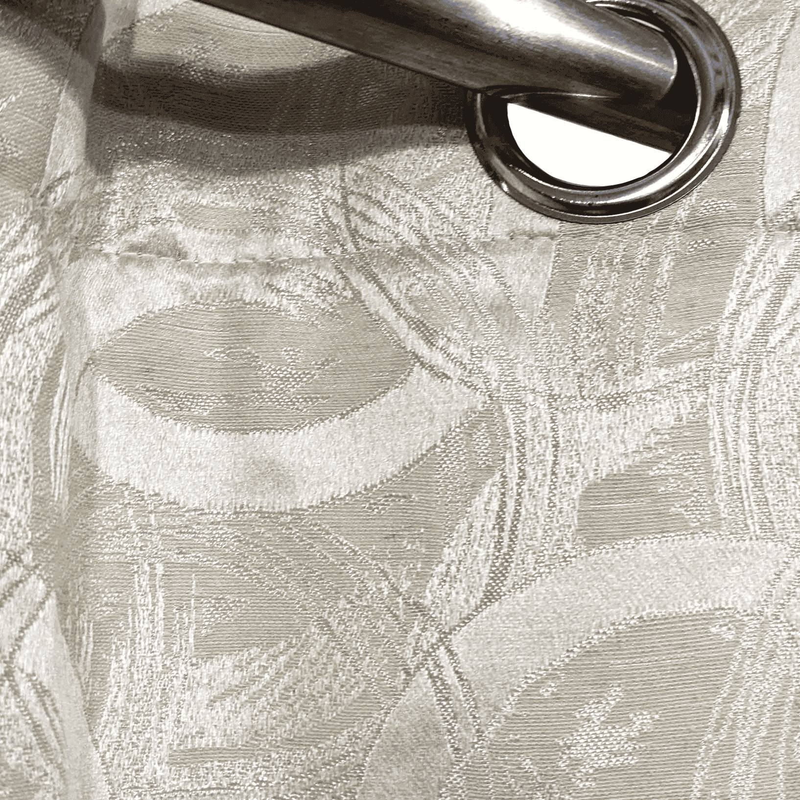 Self Print Thick Shanghai Curtain - Lite Gold 1