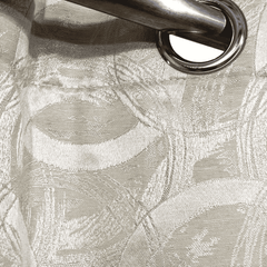 Self Print Thick Shanghai Curtain - Lite Gold 1