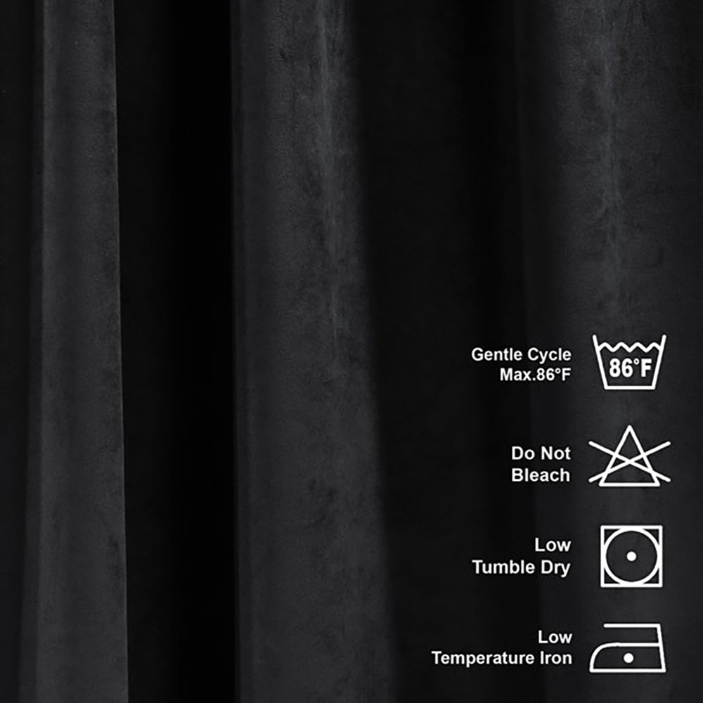 black velvet curtain