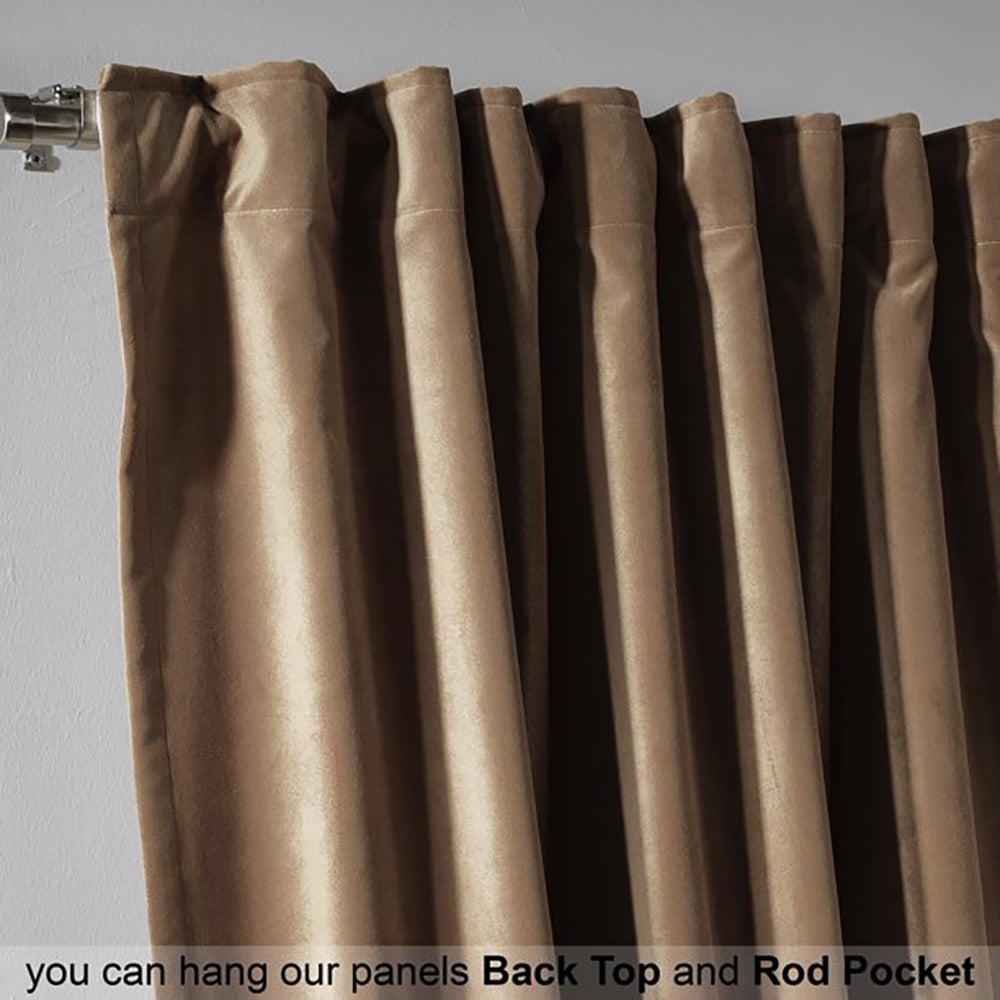 velvet curtain - Antique Brass